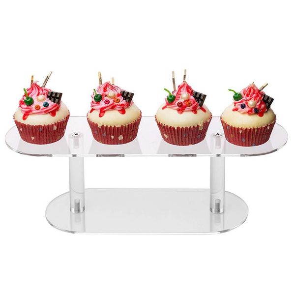 

other bakeware 4 holes acrylic oval ice cream stand transparent n06