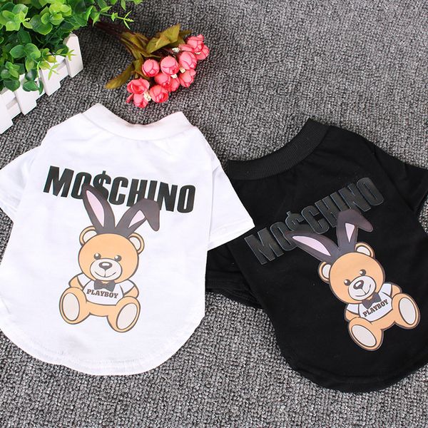 

spring and summer pet dog cloth thin t-shirt cotton breathable bomei teddy cat
