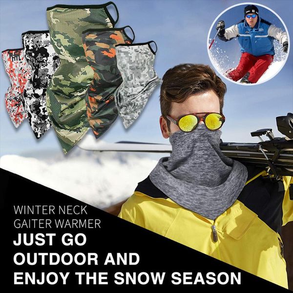 

1 pcs motorcycle outdoor dustproof and windproof riding mask hood camouflage print sports hood sunscreen riding mask, Black