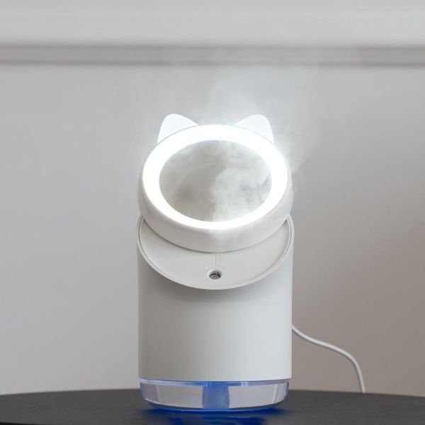 

humidifiers 3 in 1 400ml humidifier makeup mirror with led light desknano sprayer hydrating anti-aging wrinkle women beauty