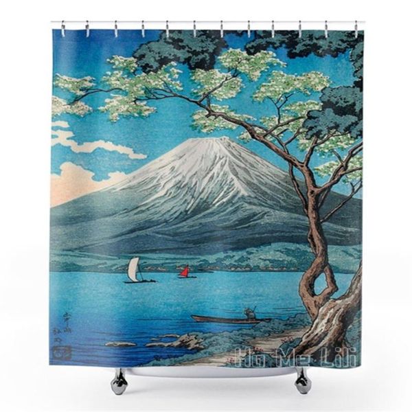 

shower curtains japanese art by ho me lili curtain otome pass hakone artist hiroaki takahashi japan mountain home decor