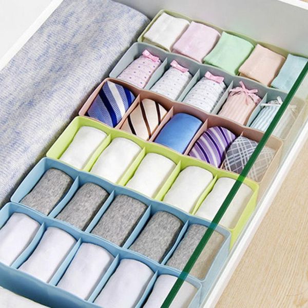 

storage drawers 5 cells plastic organizer box tie bra sos der cosmetic divider tidy #40