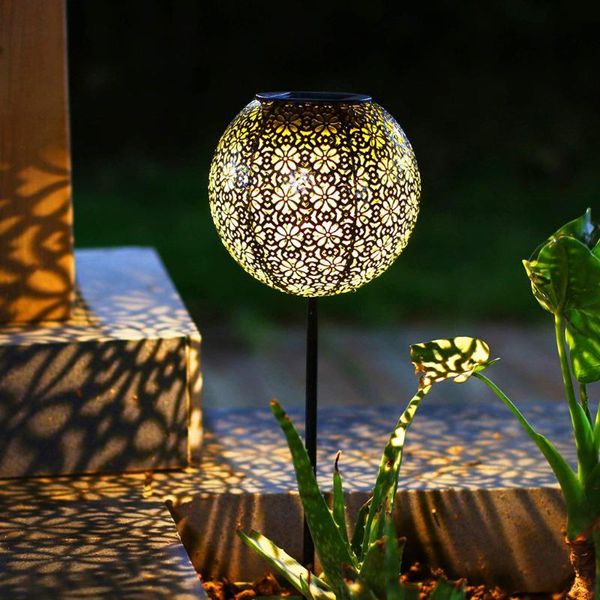 

solar garden decoration outdoor waterproof metal lawn light ornament