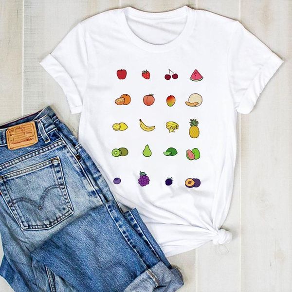 

men lady pineapple fruit t shirts sweet beach print ladies summer tee mens female clothes graphic, White;black
