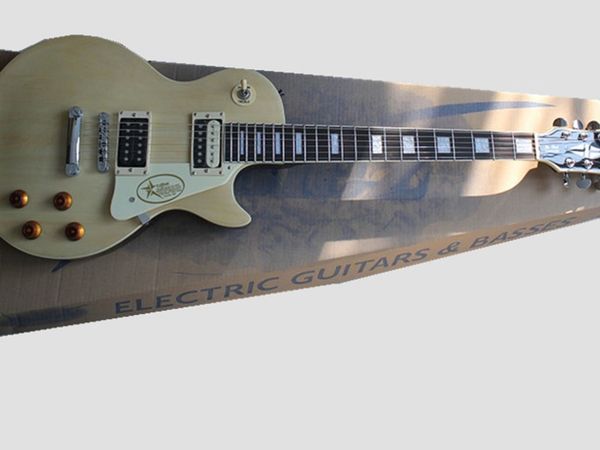 

electric guitar body front wood color back black rose wood fingerboard