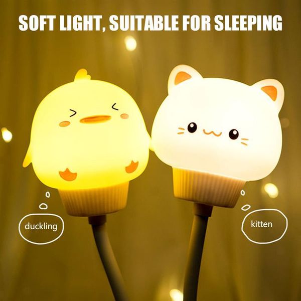 

decorative objects & figurines cute night light usb powered energy saving kids led bedroom bedside nightlight for baby toddler children teen