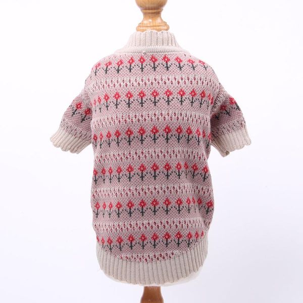 

dog apparel dogs cats sweater jumper flower design autumn clothes pet puppy hoodie