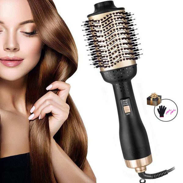

electric hair brushes one step 1000w dryer air brush styler and volumizer straightener curler comb roller ion blow