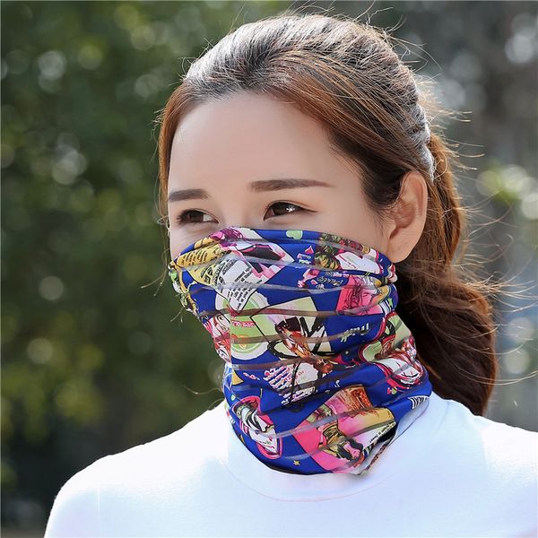 

stripe ice headband sports outdoor multifunctional magic summer mh hat