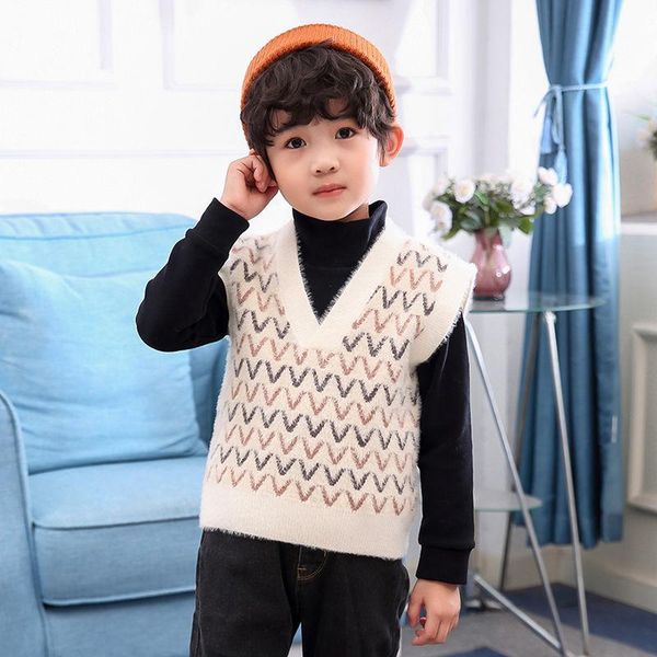 

waistcoat autumn and winter boy's clothes outerwear vest children's clothing cotton kids knitted, Camo