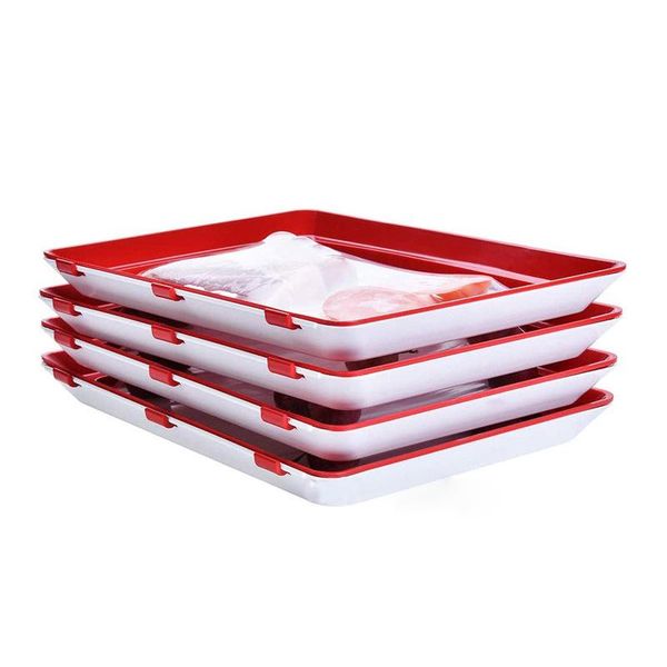 

kitchen storage & organization container 4pcs refrigerator accessories fresh-keeping tray tools