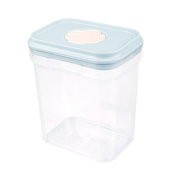 

storage bottles & jars 1pcs transparent plastic box kitchen sealed container with cover for