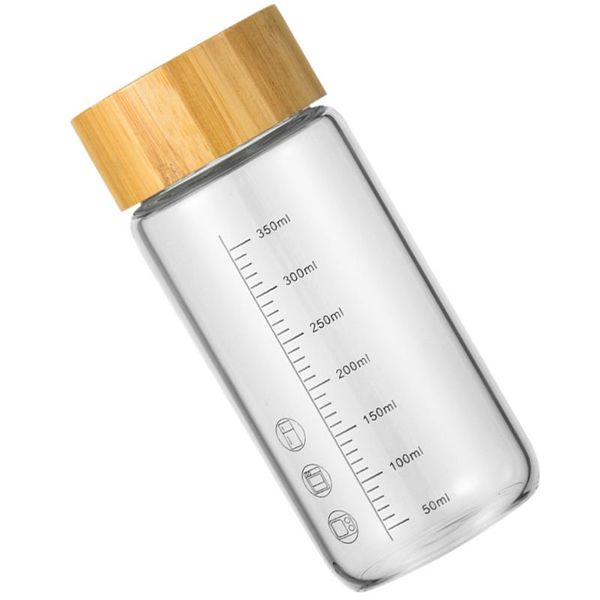 

mugs 1pc glass bottle transparent water drinking with scale