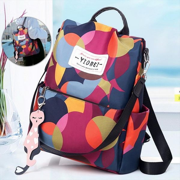 

selling fashion womens backpack pu leather rucksack travel shoulder bag girls anti theft colorful for teenager