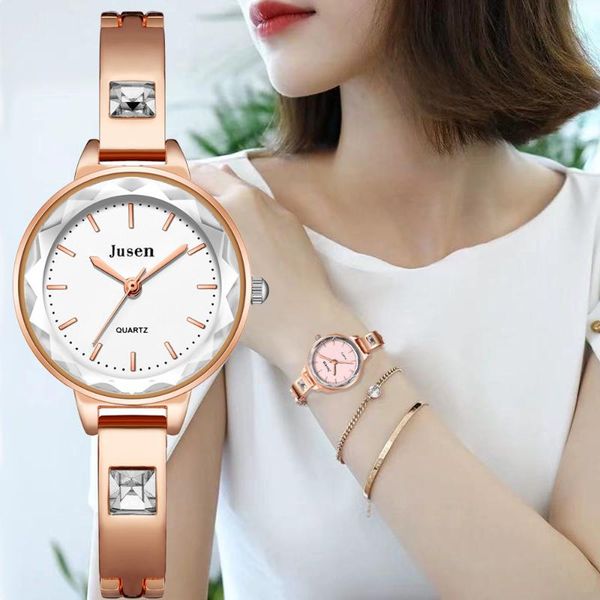 

wristwatches shining elegant women fashion watches luxury stainless steel ladies quartz watch qualities crystal bar nails dial female clock, Slivery;brown