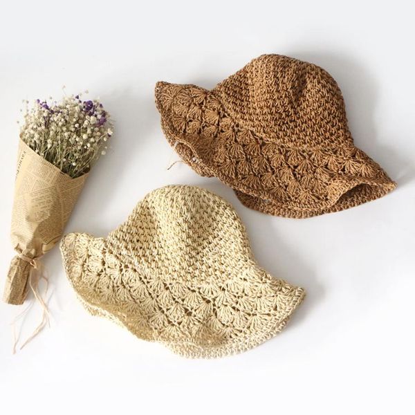 

wide brim hats sea beach style false travel honeymoon woven straw sunhat sunscreen breathable, Blue;gray