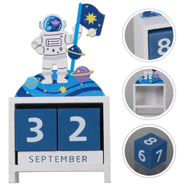 

life vest & buoy 1pc home desk calendar adornment wooden decoration for office