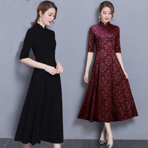 

cheongsam chinese oriental dresses japanese dress woman kimono streetwear yukata kimonos vietnam traditional dress 10133, Red