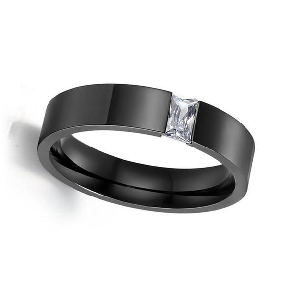 

wedding rings yingwu 5pcs/lot men's women's fashion titanium steel zirconia inlaid band us size 6.5 to 11.5, Slivery;golden