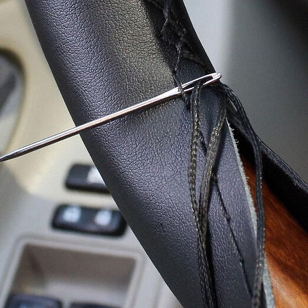 

steering wheel covers black universal cover professional gift car cowhide 38cm leather