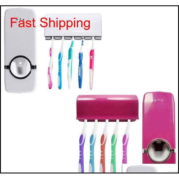 

new style on matic toothpaste squeezer bathroom toothpaste holder suction wall washing set dustproof toothbr jllszc mxyard