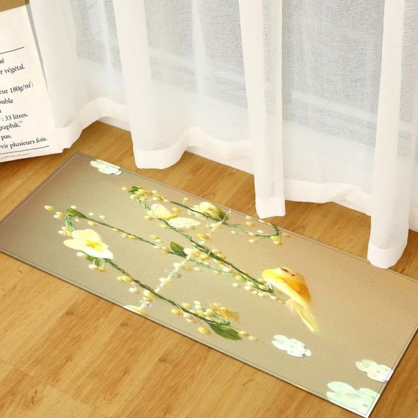 

carpets long kitchen mat microfiber printed carpet non-slip rugs washable bathroom absorbent rug home entrance doormat