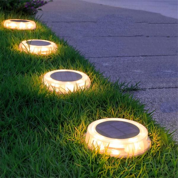 

solar lamps thrisdar 8leds outdoor deck light waterproof landscape pathway step for lawn yard stair patio floor driveway