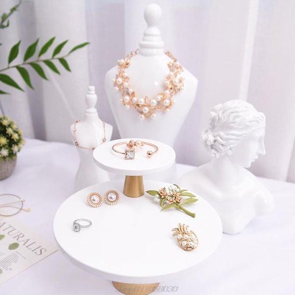 

hooks & rails round cupcake stand dessert display rack jewelry rings necklaces storage showing shelf plate tray for wedding j30 21 dropship