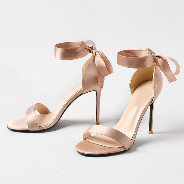 

dress shoes nikali omen pumps satin cross-strap sandals pointed toe high heels lady bridal wedding, Black