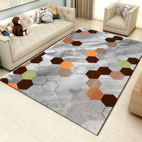 

carpets nordic 3d geometric printing carpet living room sofa floor mat bathroom non-slip bedroom decoration washable large