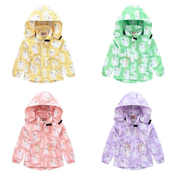 

jackets 2021 spring and autumn windbreaker zipper for girls children's jacket coat baby clothes 3-7 years old fashion close waist, Blue;gray