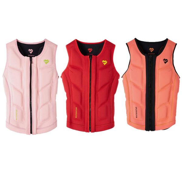 

life vest & buoy woman surf impact jacket protecting body
