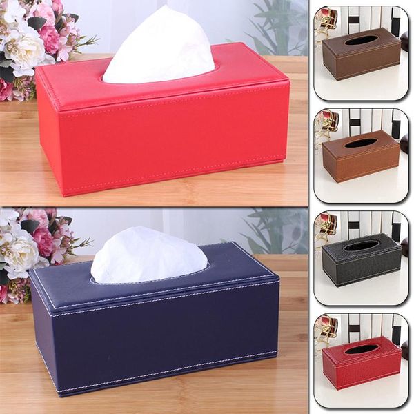 

tissue boxes & napkins creative pu leather box multi-purpose home living room deskpractical paper household office napkin storage