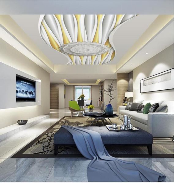 

wallpapers simple 3d embossed ceiling mural paintings living room wallpaper papel pintado pared