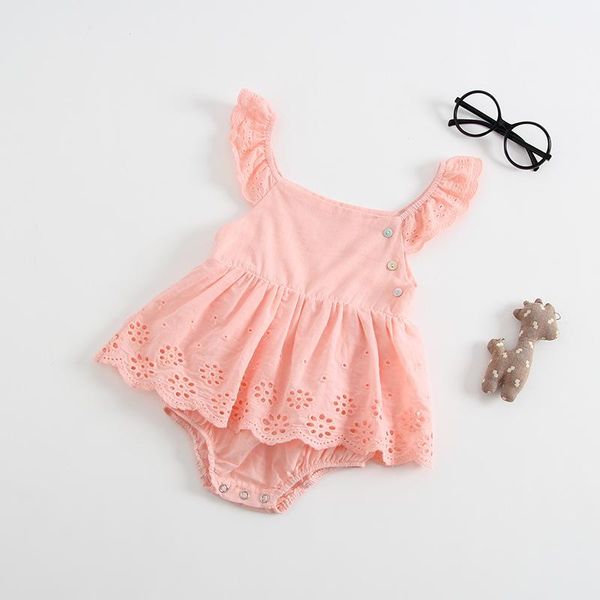 

girl's dresses lace baby dress wedding 1 year girl birthday summer puff sleeve born princess vestido infantile, Red;yellow
