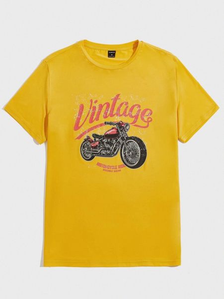 

men slogan & motorcycle pattern lounge f5ti#, Black;brown
