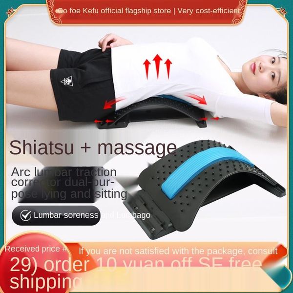 

massage gun lumbar disc herniation tractor waist soothing sleeping pad correction spine supporter cervical stretching