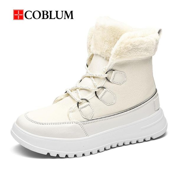 

boots women snow ankle warm shoes for girls outdoor hiking, Black