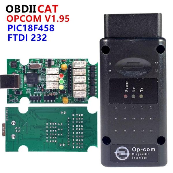 

code readers & scan tools obdiicat opcom v1.59 /1.70/ v1.95/ v1.99 with pic18f458 chip op-com obd2 scanner diagnostic tool