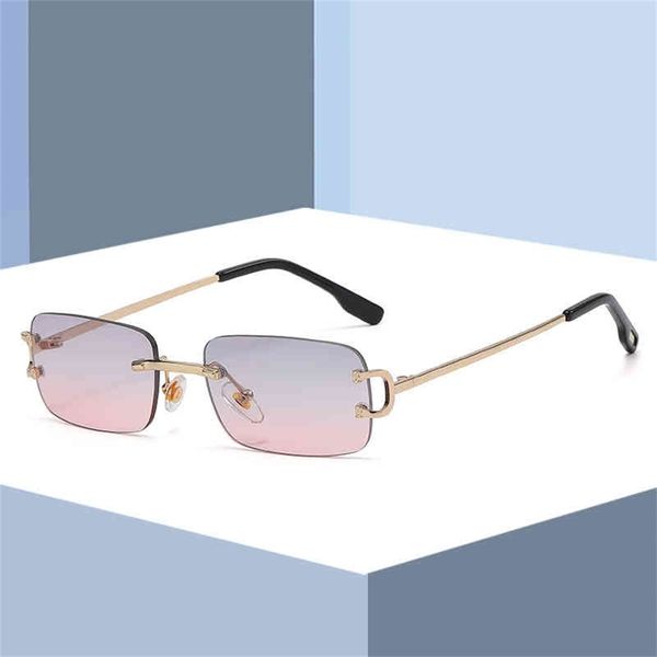 

80% off wholesale jenny frameless glasses plain face women's ultra light myopia ins style same anti blu ray version tide, White;black