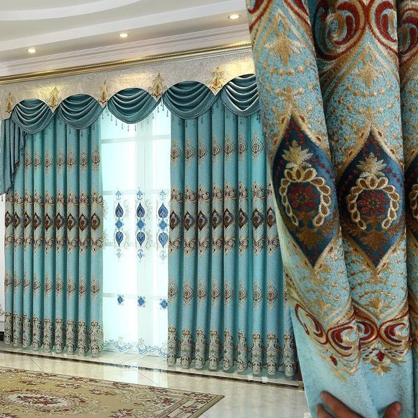

curtain & drapes modern minimalist finished products curtains for living room bedroom embroidered blackout fabric