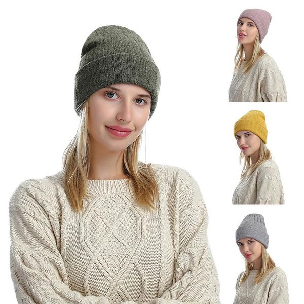 

beanies beanie hat ribbed knitted cuffed winter warm short casual solid color skullcap baggy for men