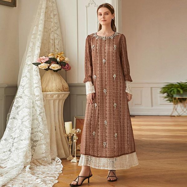 

ethnic clothing dresses abayas for women robe musulmane longue abaya dubai kaftan turkey islam arabic muslim dress djellaba femme caftan mar, Red