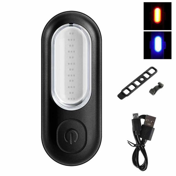 

bike light usb rechargeable cob bicycle lights taillight safety warning cycling portable rear tail light lamp