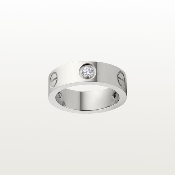 

love screw ring band rings men/women fashion designer luxury jewelry titanium steel alloy gold-plated craft never fade not allergic store/20, Silver