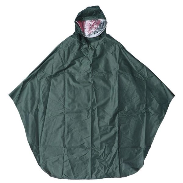 

raincoats men safe reflective bike poncho with sleeves womens long transparent thickening large hat brim(green)