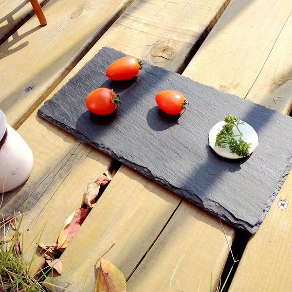 

mats & pads slate plate mat natural sushi cheese black stone