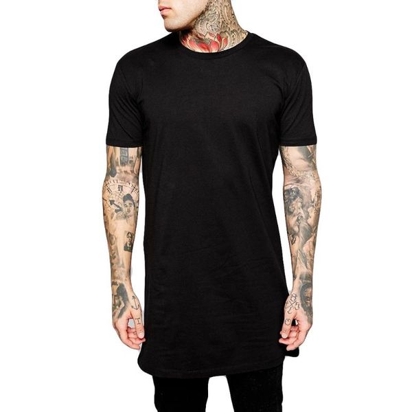 

men's t-shirts men summer solid color short sleeves tees sport casual o neck harajuku fitness boys male tshirts slim oversized t-shirt, White;black