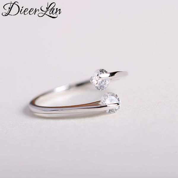 

love ring dieerlan boho vintage silver color crystal rings for women men big open finger party gifts anillos, Slivery;golden