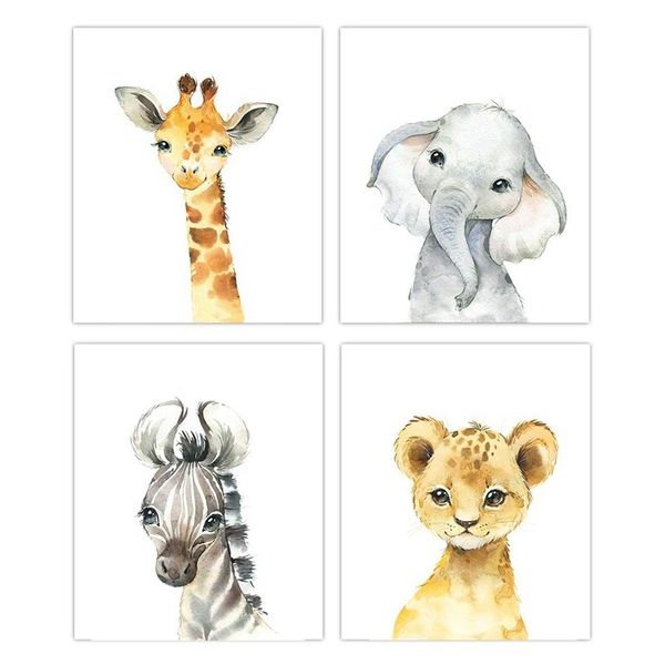 

unframed painting cute little animal poster